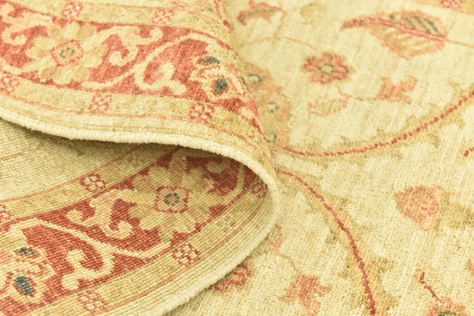 2' 8 x 9' 7 Hand Knotted Peshawar Ziegler Runner Rug