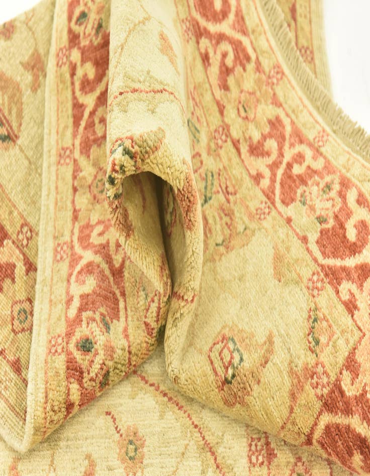 Detail image of 2' 8 x 9' 7  Hand Knotted Peshawar Ziegler Runner Rug