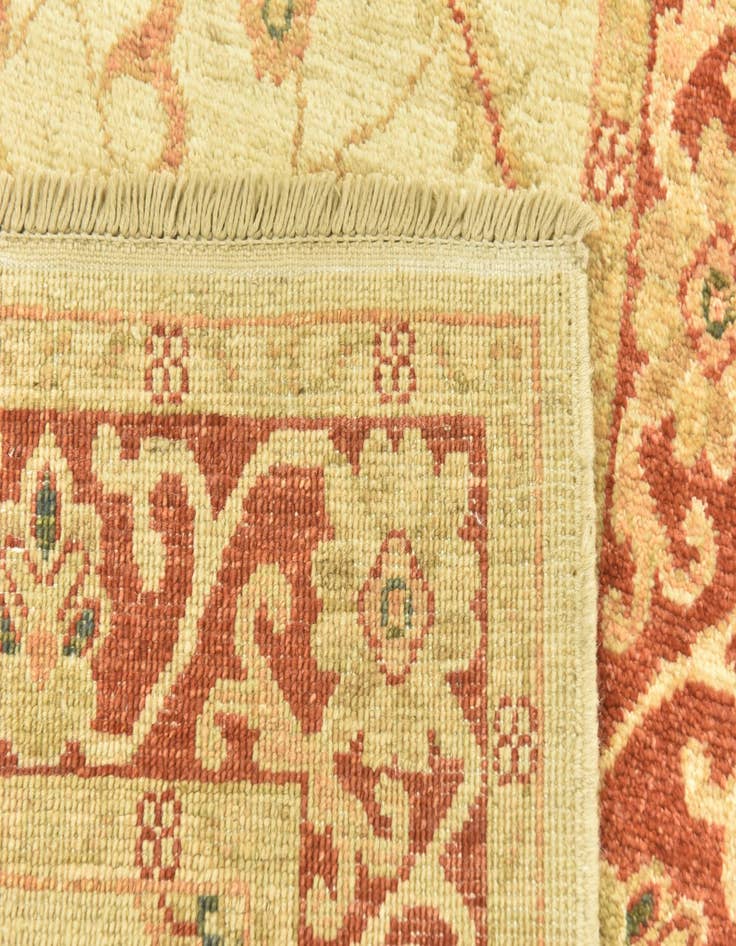 Detail image of 2' 8 x 9' 7  Hand Knotted Peshawar Ziegler Runner Rug