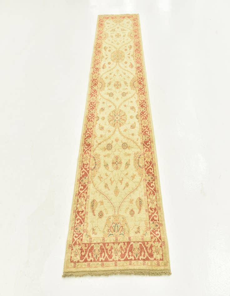 Detail image of 2' 8 x 9' 7  Hand Knotted Peshawar Ziegler Runner Rug