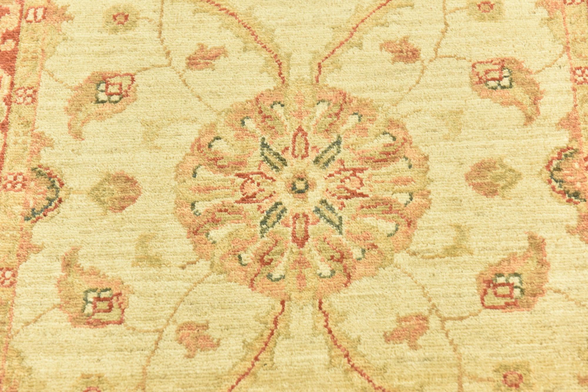 2' 8 x 9' 7 Hand Knotted Peshawar Ziegler Runner Rug