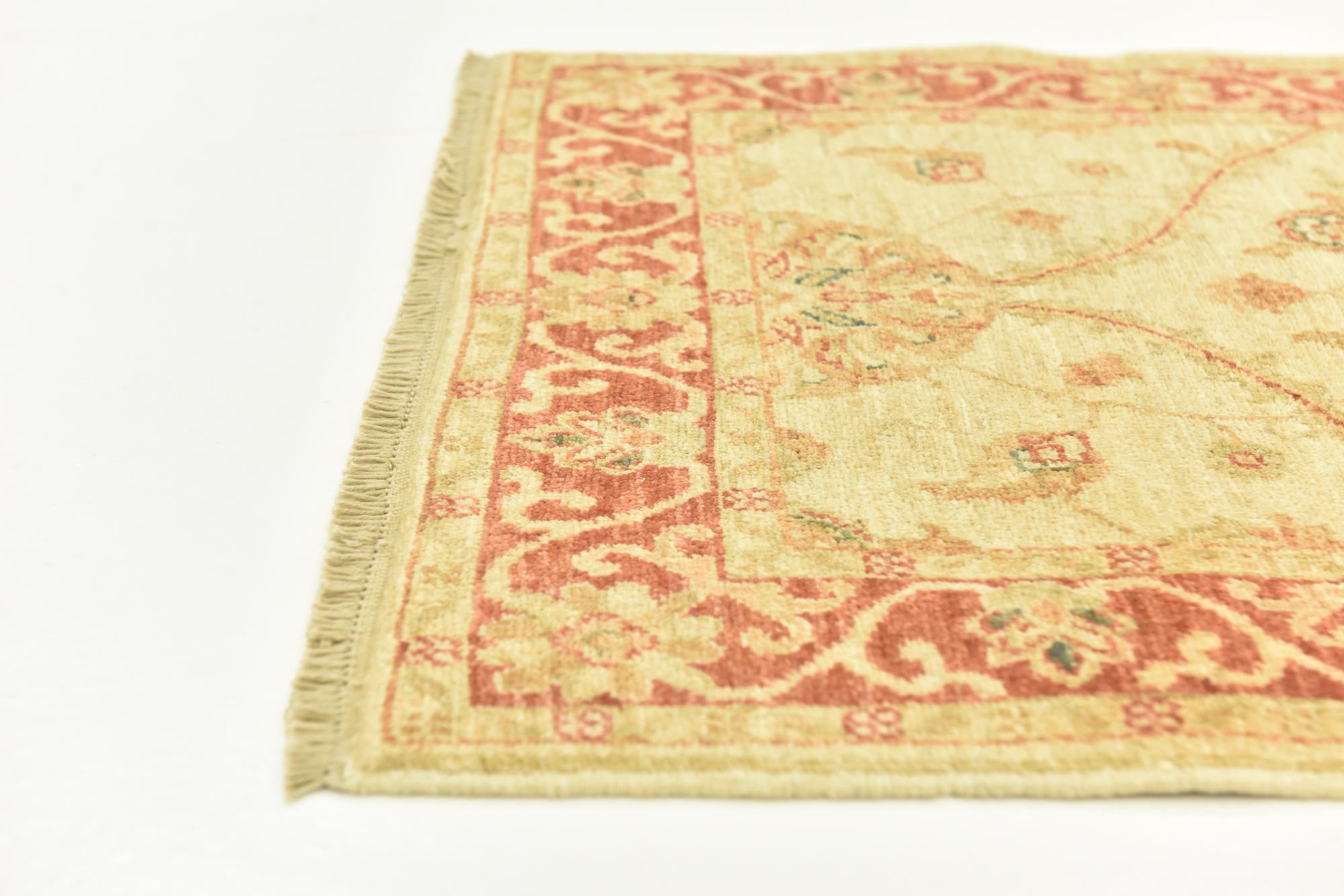 2' 8 x 9' 7 Hand Knotted Peshawar Ziegler Runner Rug