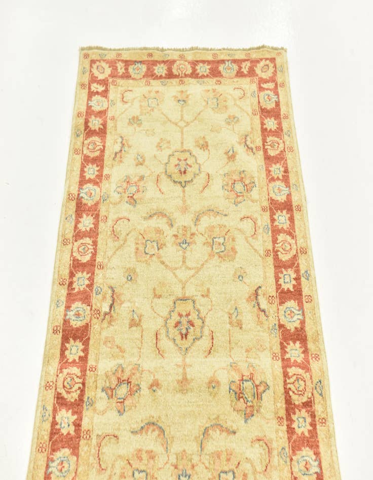 Detail image of 2' 7 x 11' 2  Hand Knotted Peshawar Ziegler Runner Rug