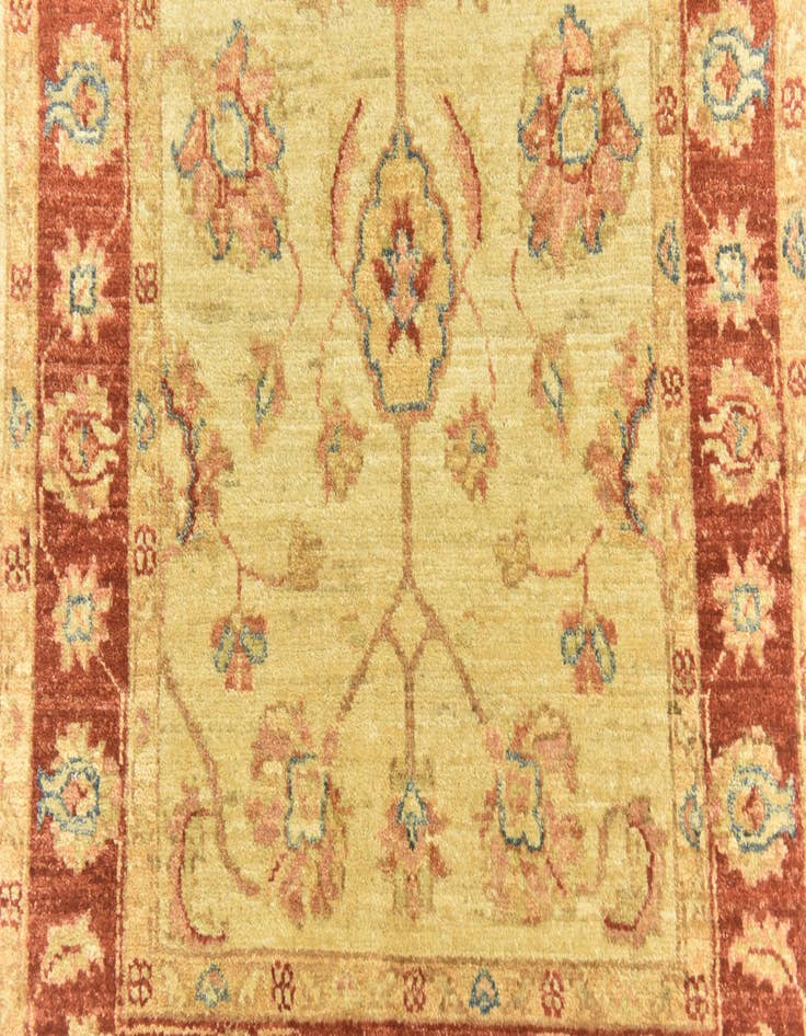 Detail image of 2' 7 x 11' 2  Hand Knotted Peshawar Ziegler Runner Rug