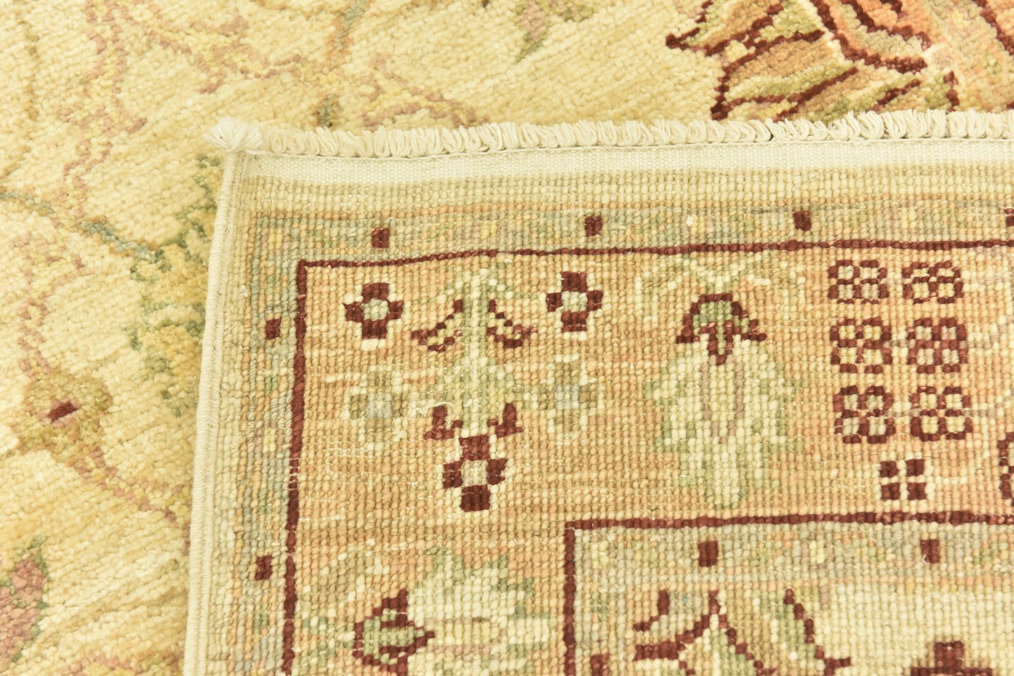 2' 9 x 9' 6 Hand Knotted Peshawar Ziegler Runner Rug