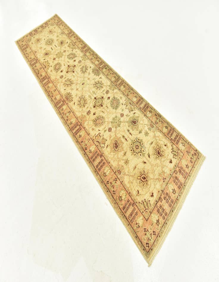 Detail image of 2' 9 x 9' 6  Hand Knotted Peshawar Ziegler Runner Rug