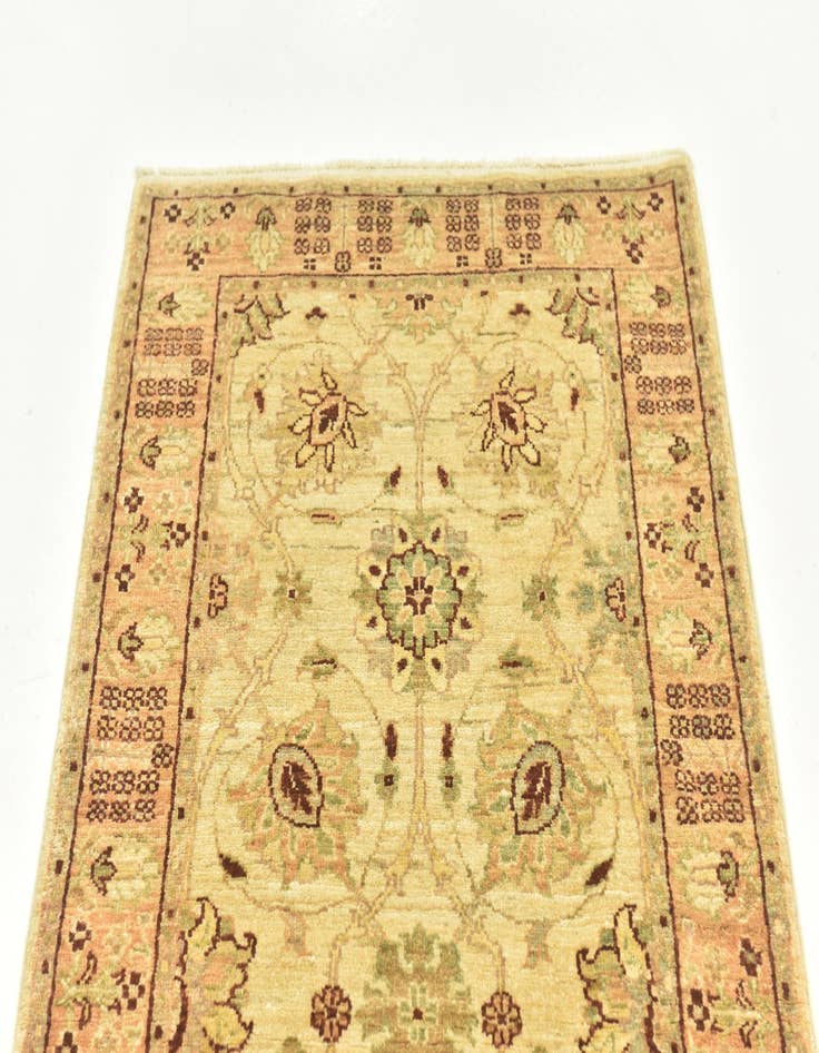 Detail image of 2' 9 x 9' 6  Hand Knotted Peshawar Ziegler Runner Rug