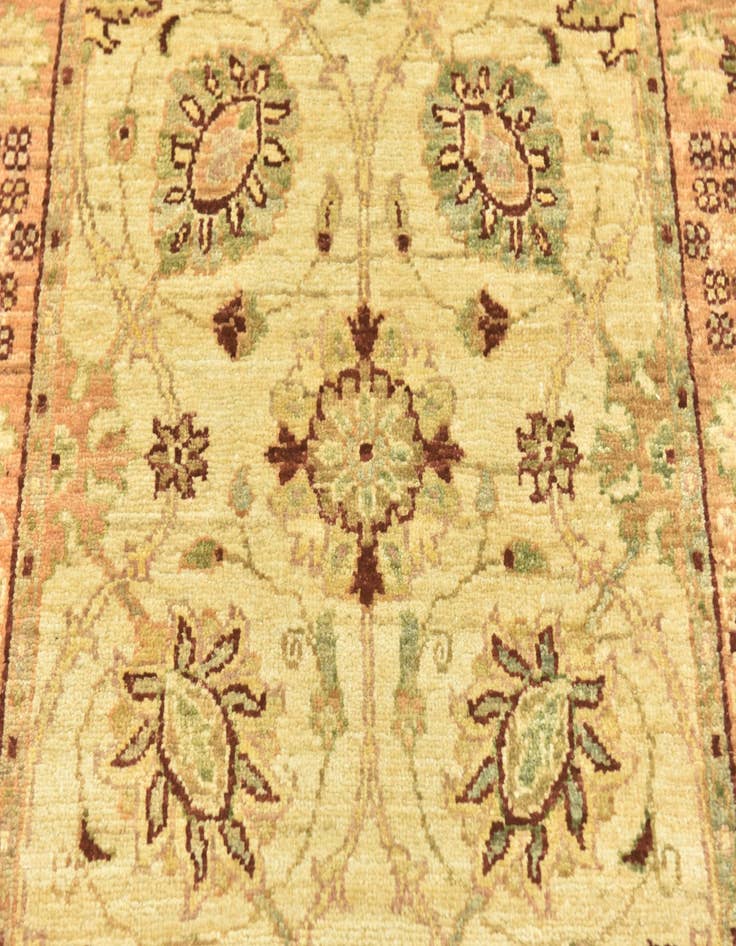 Detail image of 2' 9 x 9' 6  Hand Knotted Peshawar Ziegler Runner Rug