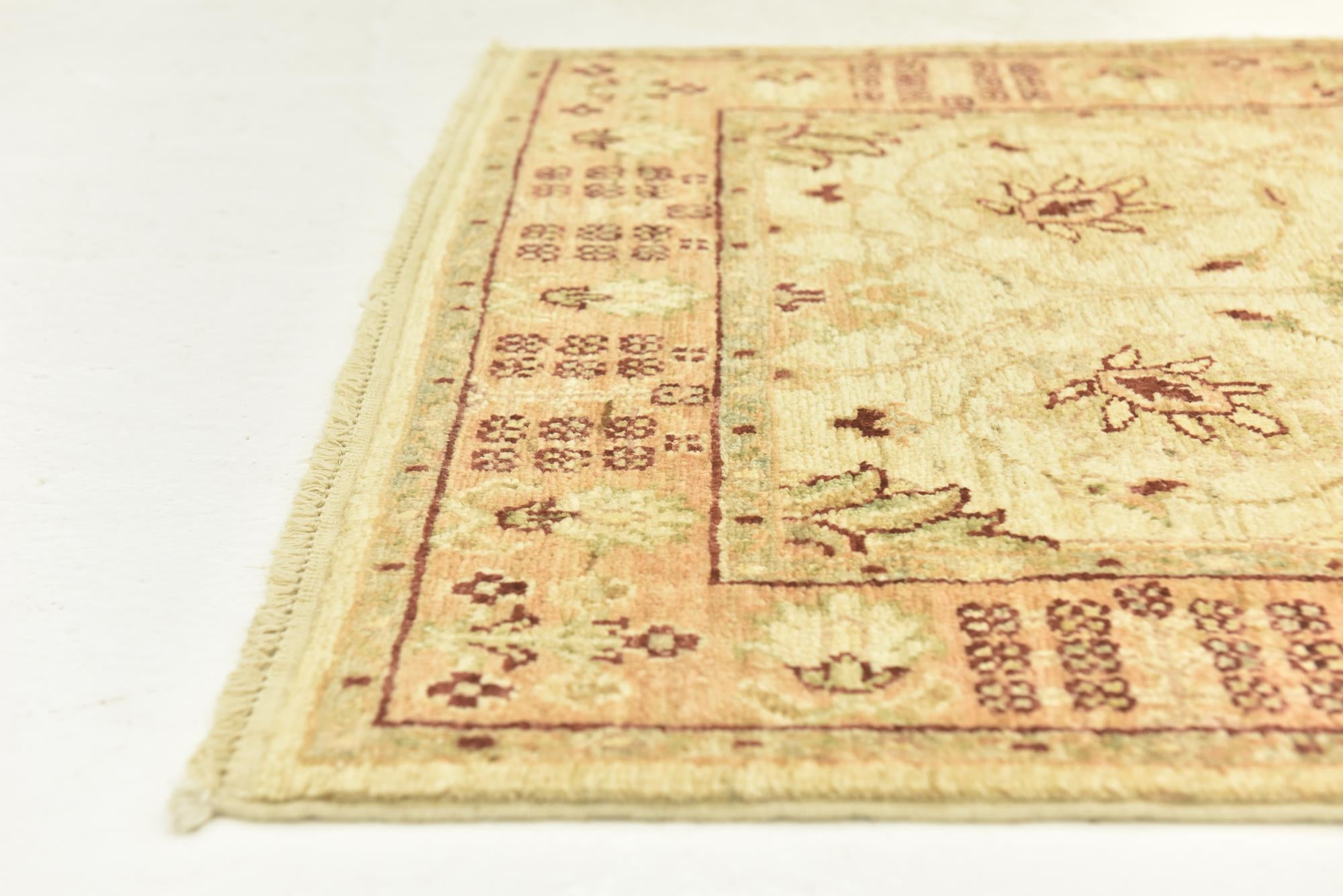 2' 9 x 9' 6 Hand Knotted Peshawar Ziegler Runner Rug