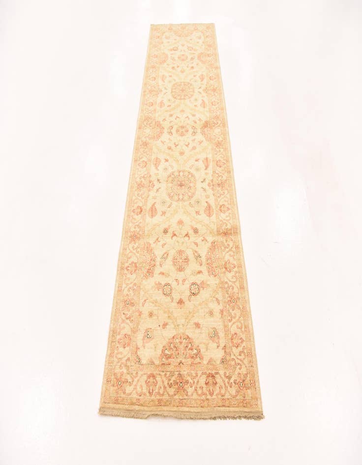 Detail image of 2' 10 x 9' 7  Hand Knotted Peshawar Ziegler Runner Rug