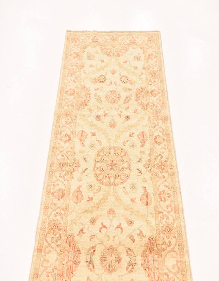 Detail image of 2' 10 x 9' 7  Hand Knotted Peshawar Ziegler Runner Rug