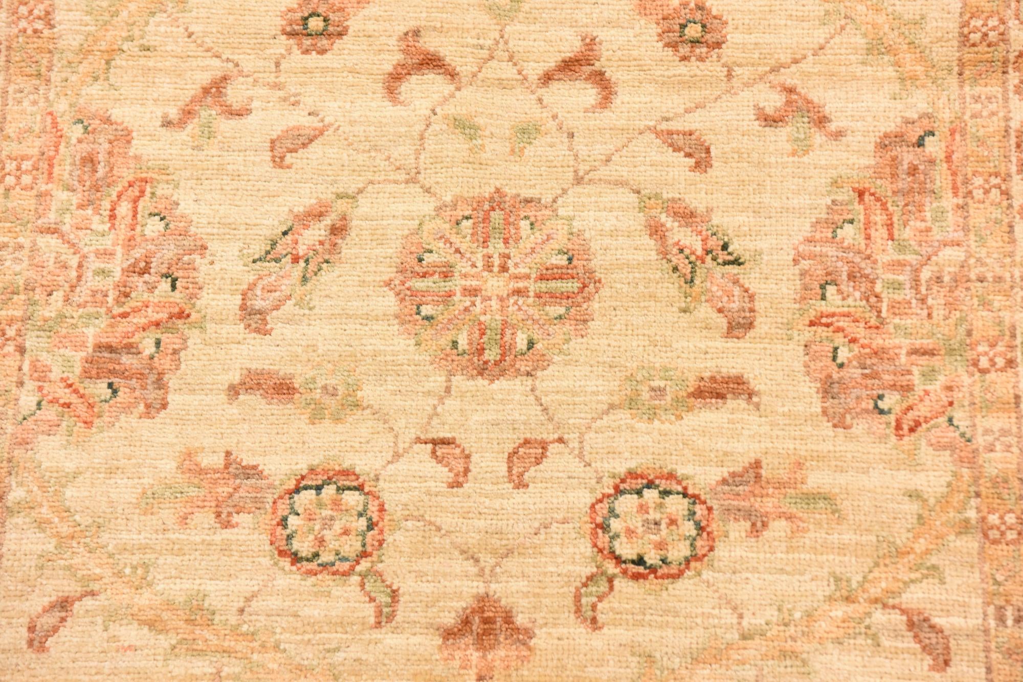 2' 10 x 9' 7 Hand Knotted Peshawar Ziegler Runner Rug