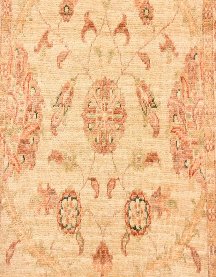 Detail image of 2' 10 x 9' 7  Hand Knotted Peshawar Ziegler Runner Rug