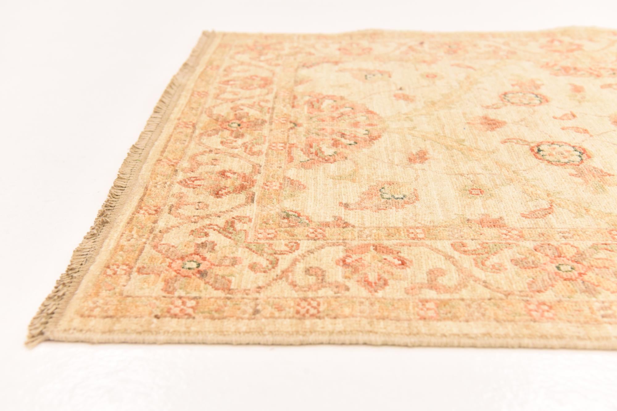 2' 10 x 9' 7 Hand Knotted Peshawar Ziegler Runner Rug