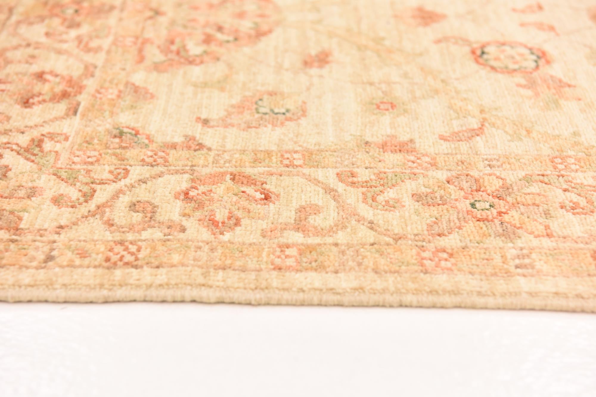 2' 10 x 9' 7 Hand Knotted Peshawar Ziegler Runner Rug