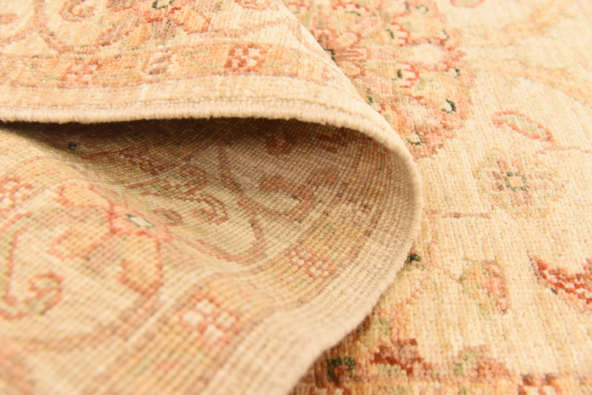 2' 10 x 9' 7 Hand Knotted Peshawar Ziegler Runner Rug