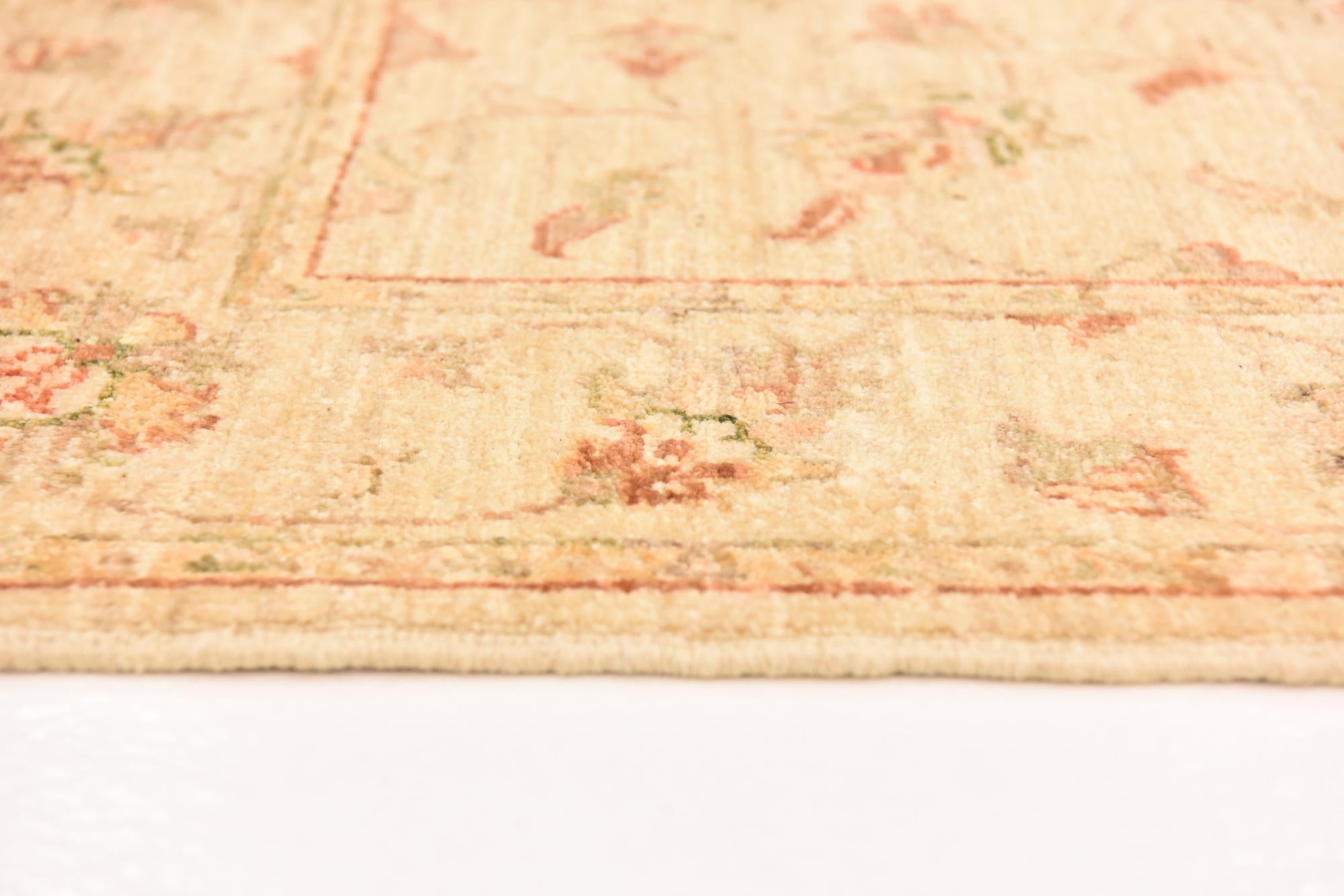 3' x 9' 10 Hand Knotted Peshawar Ziegler Runner Rug