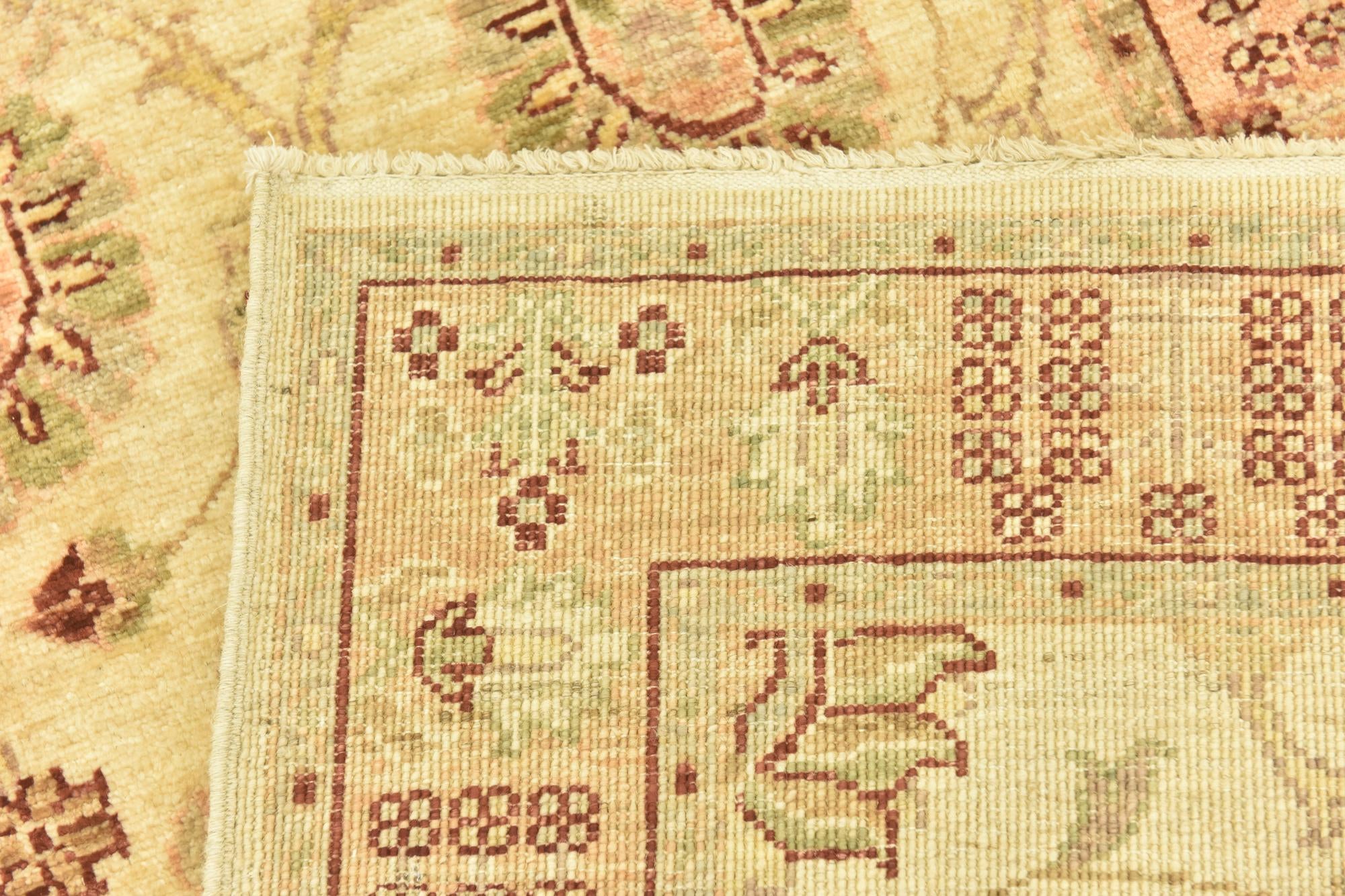 2' 7 x 9' 6 Hand Knotted Peshawar Ziegler Runner Rug