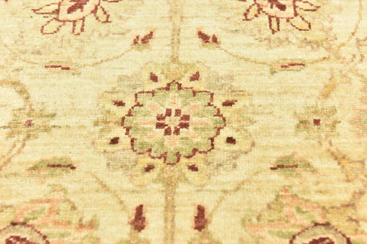 Detail image of 2' 7 x 9' 6 Hand Knotted Peshawar Ziegler Runner Rug