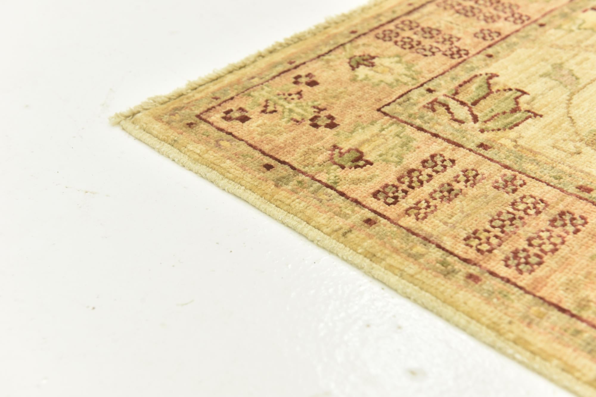2' 7 x 9' 6 Hand Knotted Peshawar Ziegler Runner Rug