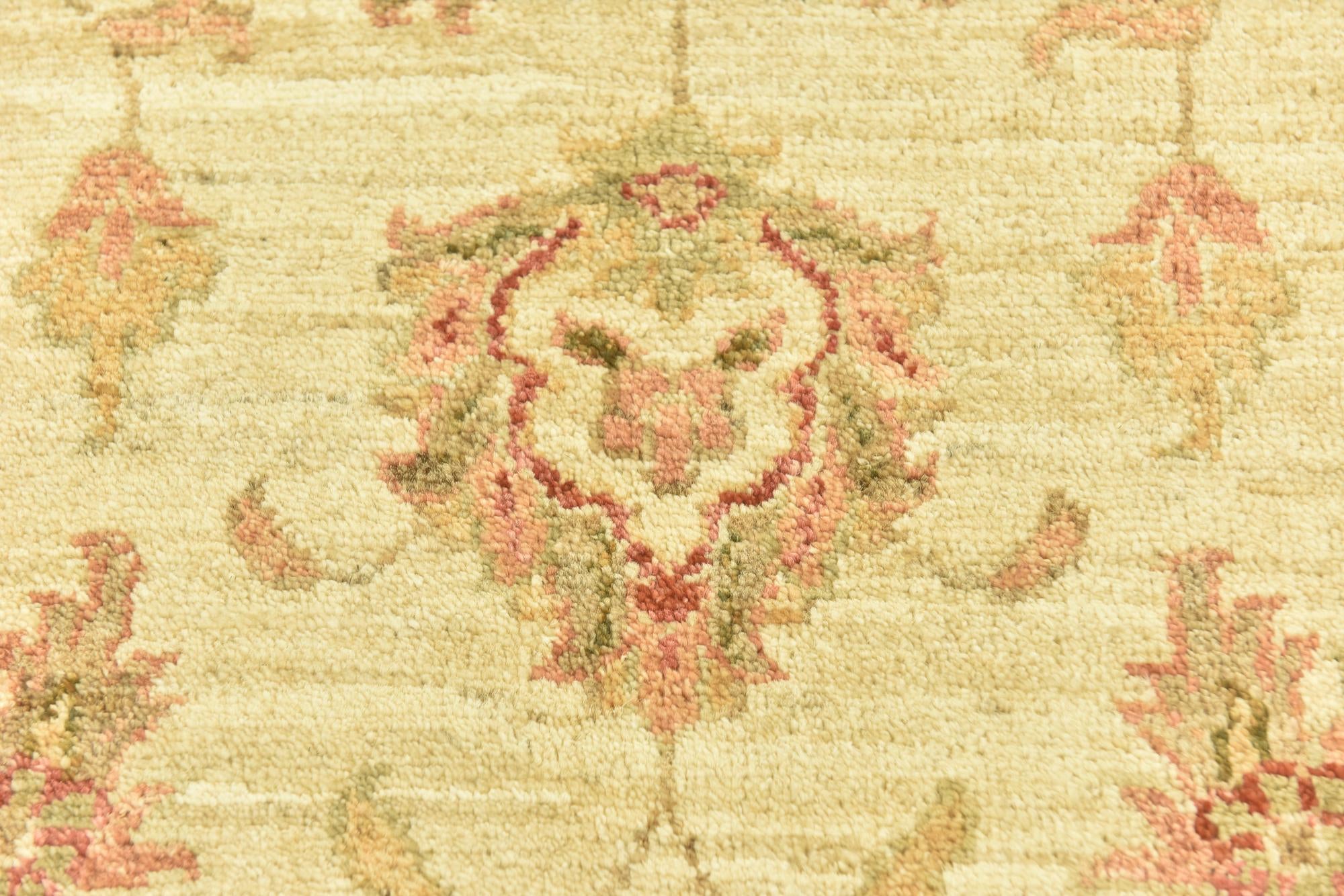 2' 10 x 9' 9 Hand Knotted Peshawar Ziegler Runner Rug