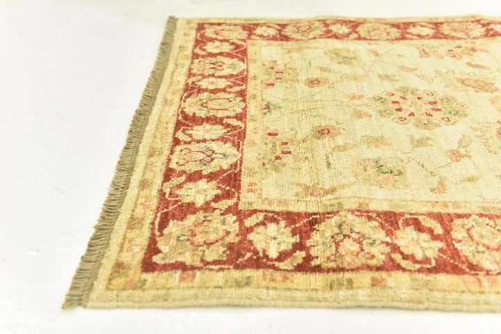 2' 8 x 9' 6 Hand Knotted Peshawar Ziegler Runner Rug