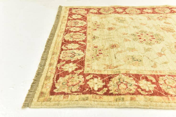 Detail image of 2' 8 x 9' 6 Hand Knotted Peshawar Ziegler Runner Rug