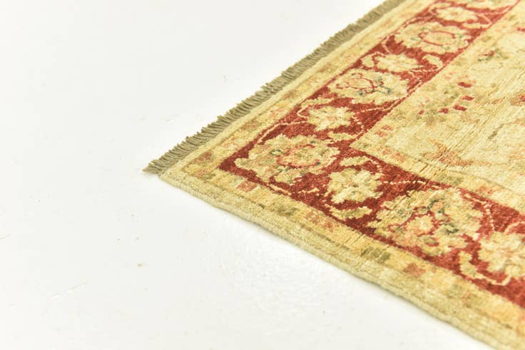 Detail image of 2' 8 x 9' 6 Hand Knotted Peshawar Ziegler Runner Rug