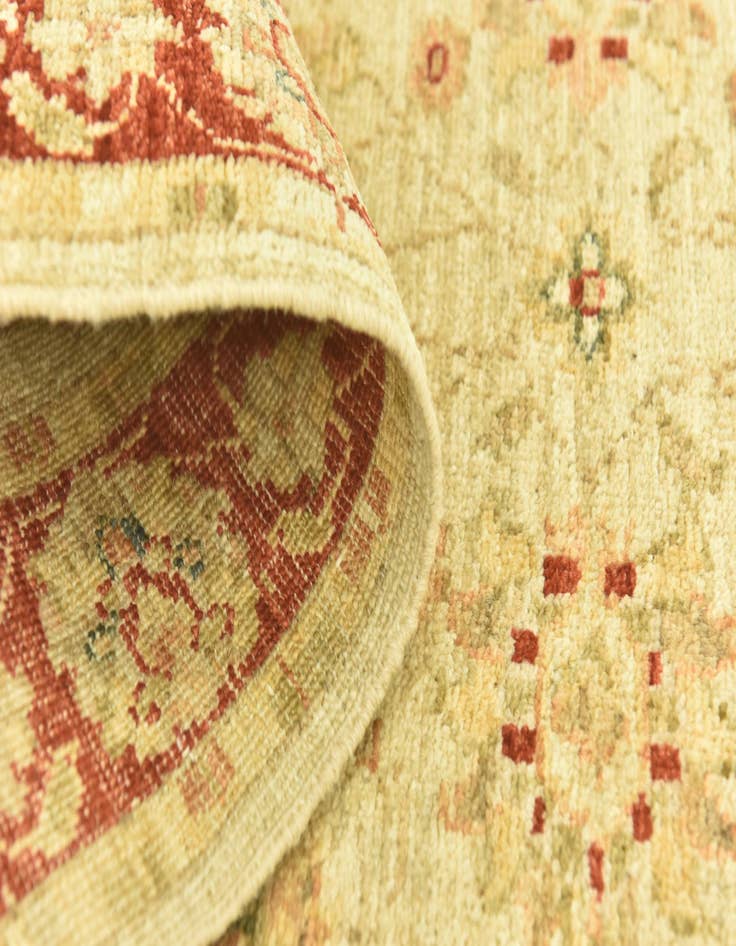 Detail image of 2' 8 x 9' 6  Hand Knotted Peshawar Ziegler Runner Rug