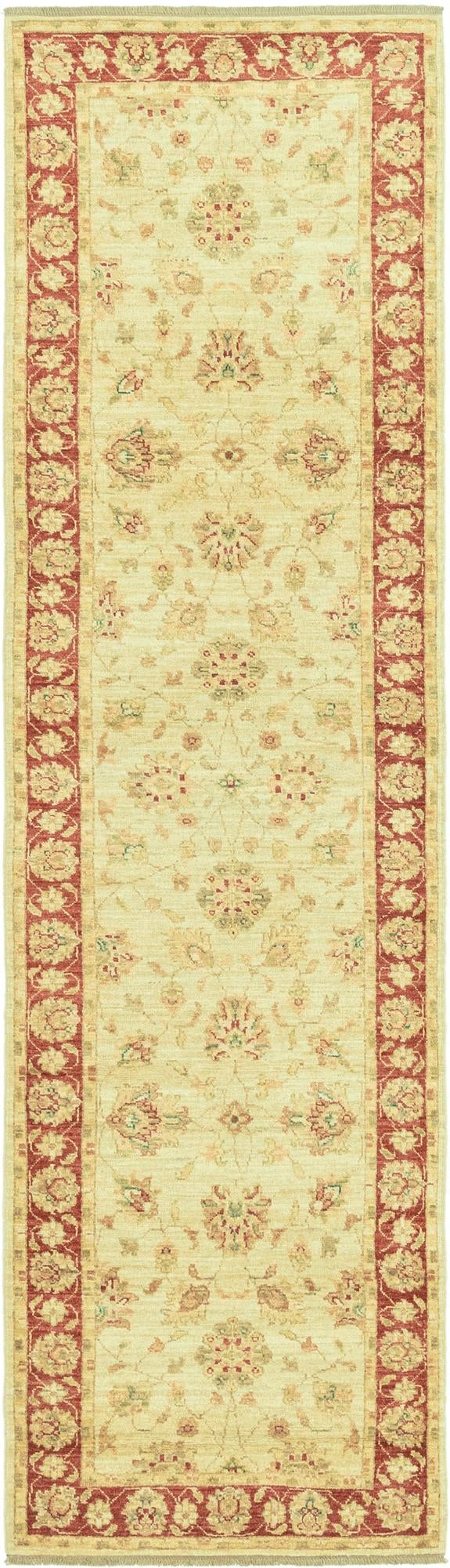 2' 8 x 9' 6 Hand Knotted Peshawar Ziegler Runner Rug