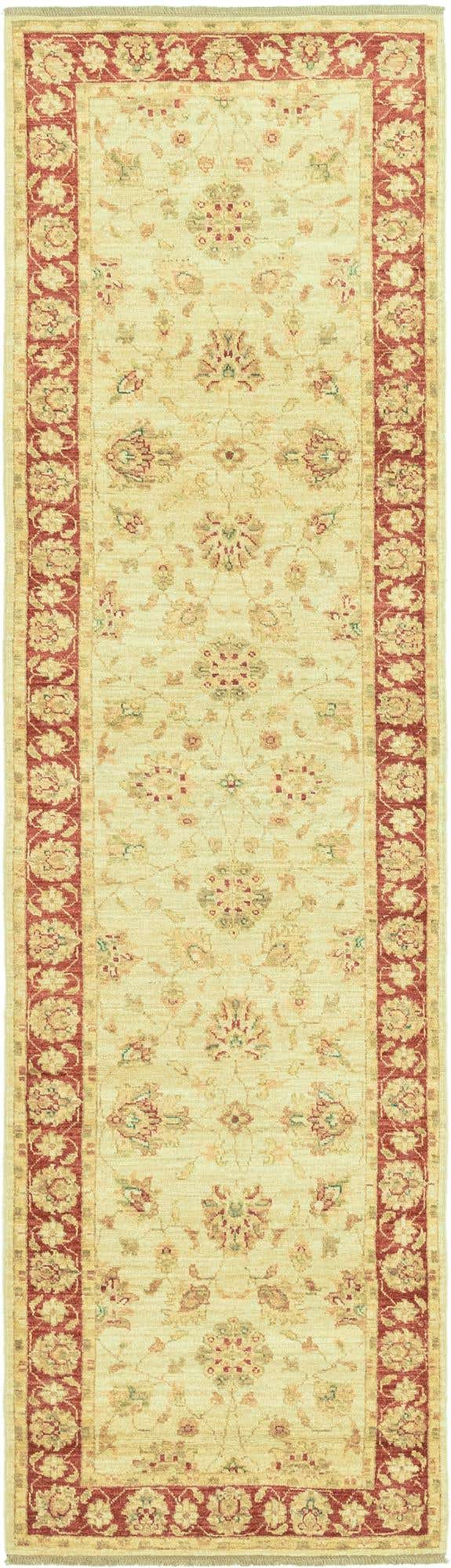 2' 8 x 9' 6 Hand Knotted Peshawar Ziegler Runner Rug