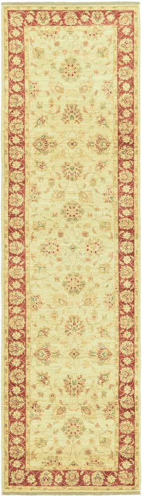 2' 8 x 9' 6 Hand Knotted Peshawar Ziegler Runner Rug