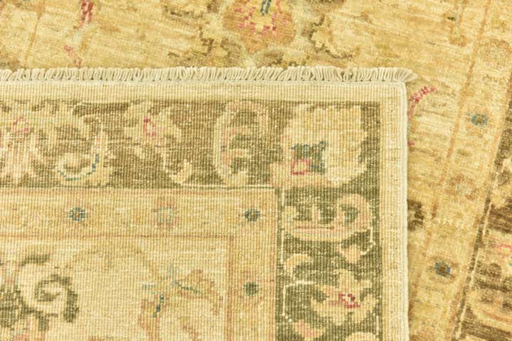 2' 6 x 9' 9 Hand Knotted Peshawar Ziegler Runner Rug