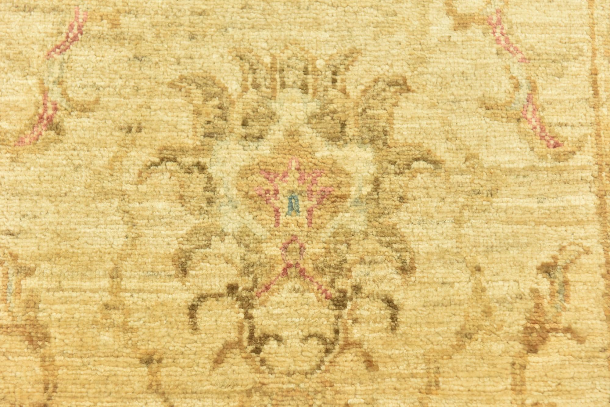 2' 6 x 9' 9 Hand Knotted Peshawar Ziegler Runner Rug