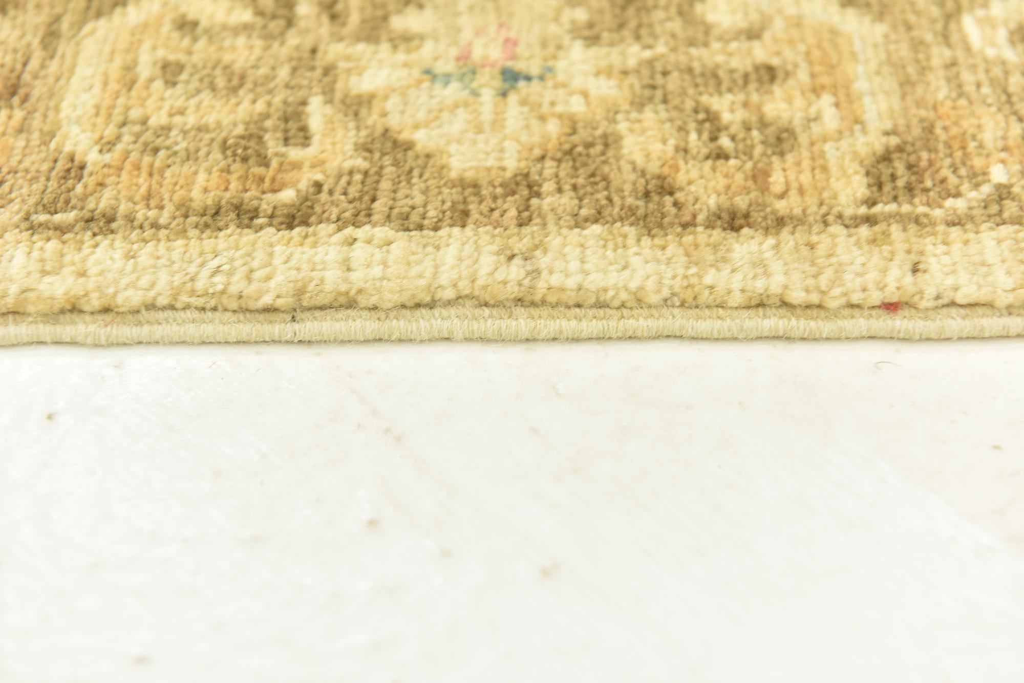 2' 6 x 9' 9 Hand Knotted Peshawar Ziegler Runner Rug
