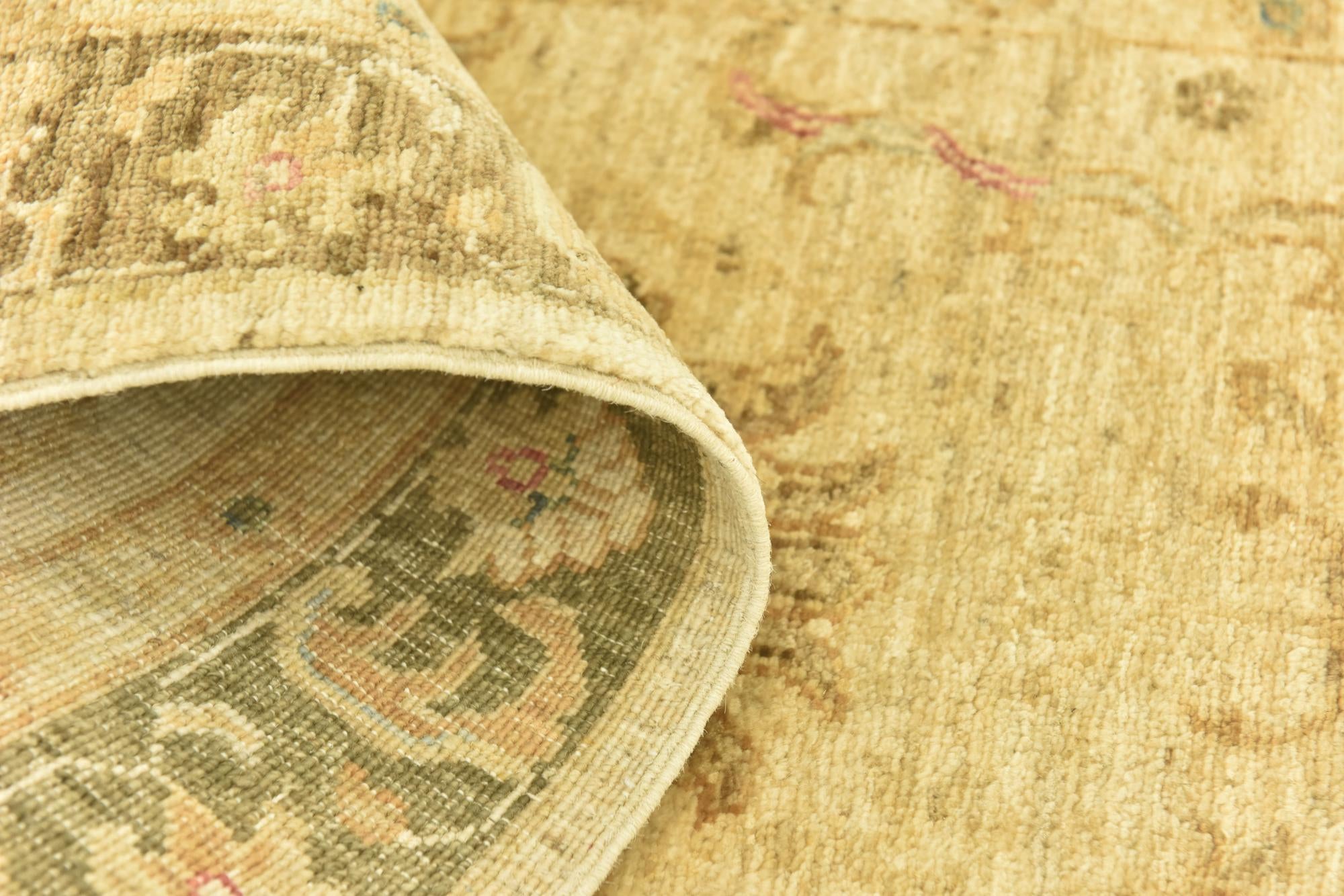 2' 6 x 9' 9 Hand Knotted Peshawar Ziegler Runner Rug