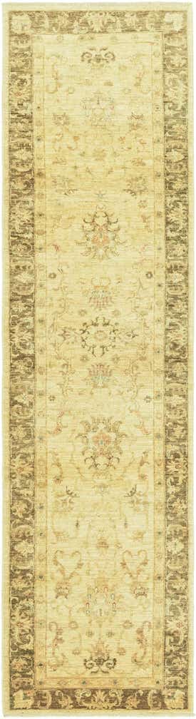 2' 6 x 9' 9 Hand Knotted Peshawar Ziegler Runner Rug
