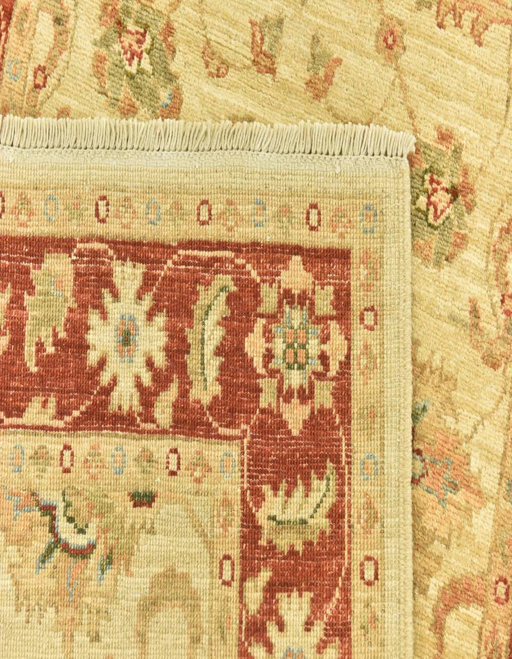 Detail image of 3' x 9' 7  Hand Knotted Peshawar Ziegler Runner Rug