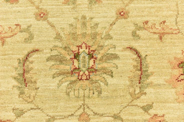 Detail image of 3' x 9' 7 Hand Knotted Peshawar Ziegler Runner Rug