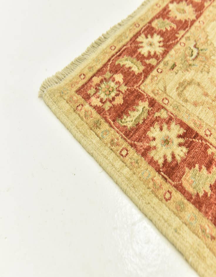 Detail image of 3' x 9' 7  Hand Knotted Peshawar Ziegler Runner Rug