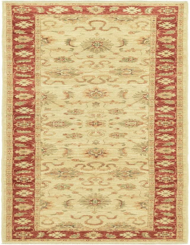 Detail image of 3' x 9' 7 Hand Knotted Peshawar Ziegler Runner Rug