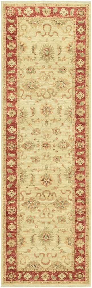 3' x 9' 7 Hand Knotted Peshawar Ziegler Runner Rug