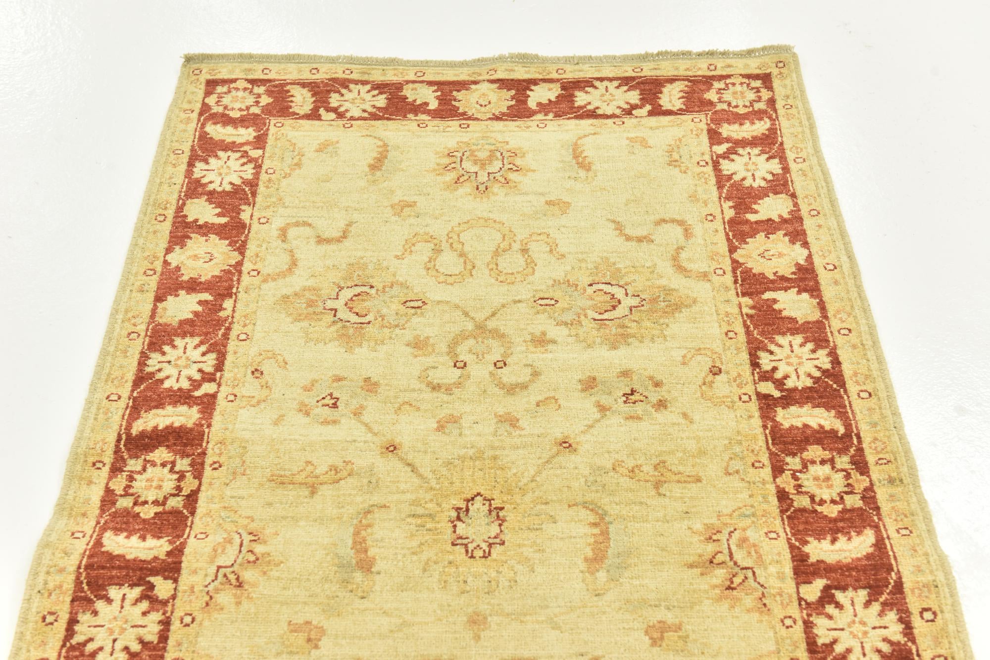 3' 1 x 16' 3 Hand Knotted Peshawar Ziegler Runner Rug
