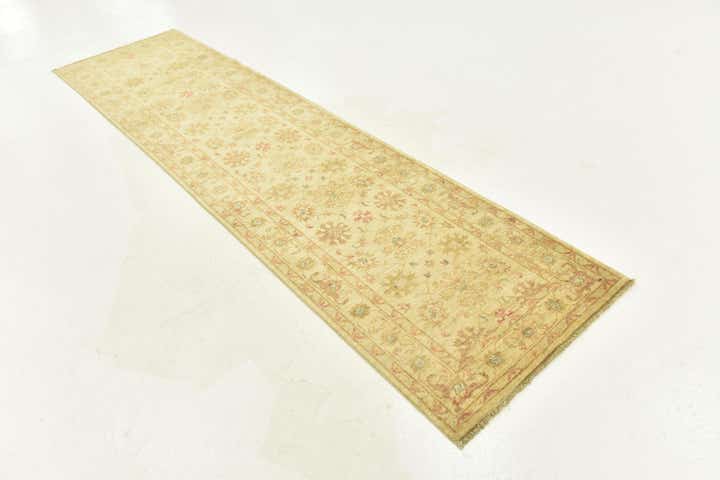2' 6 x 9' 10 Hand Knotted Peshawar Ziegler Runner Rug