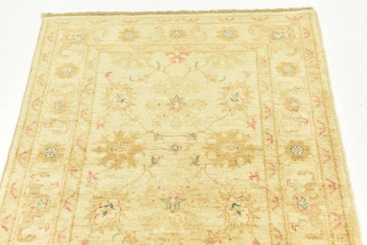 Detail image of 2' 6 x 9' 10 Hand Knotted Peshawar Ziegler Runner Rug