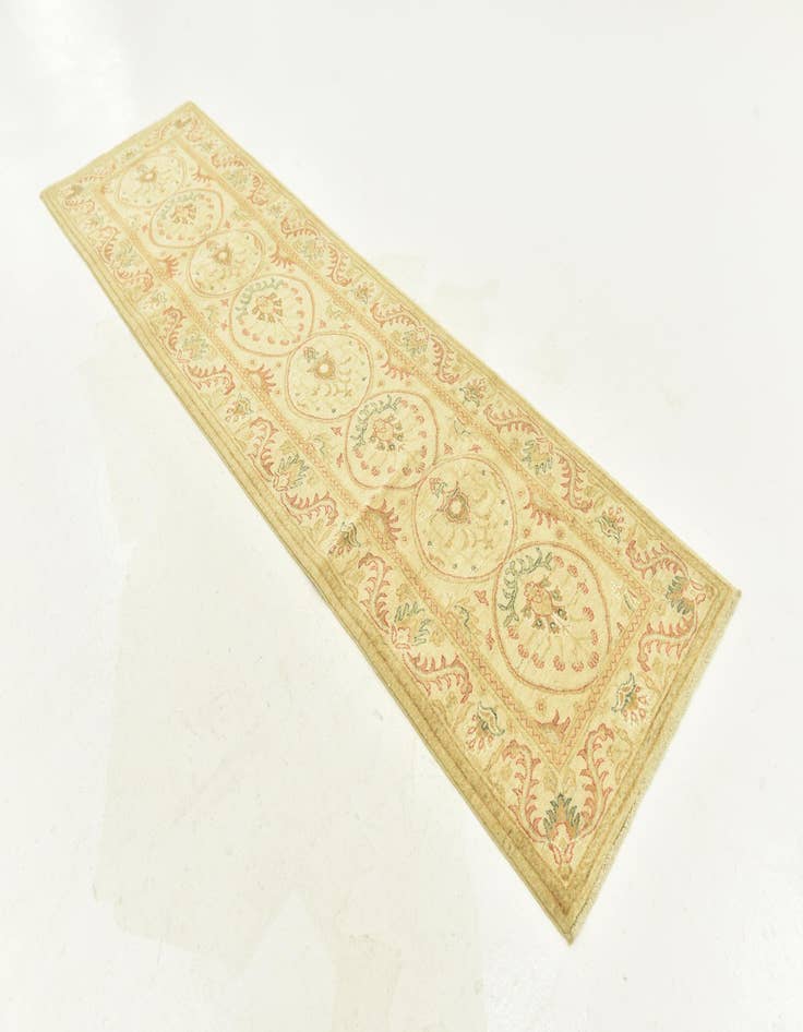 Detail image of 2' 6 x 9' 2  Hand Knotted Peshawar Ziegler Runner Rug