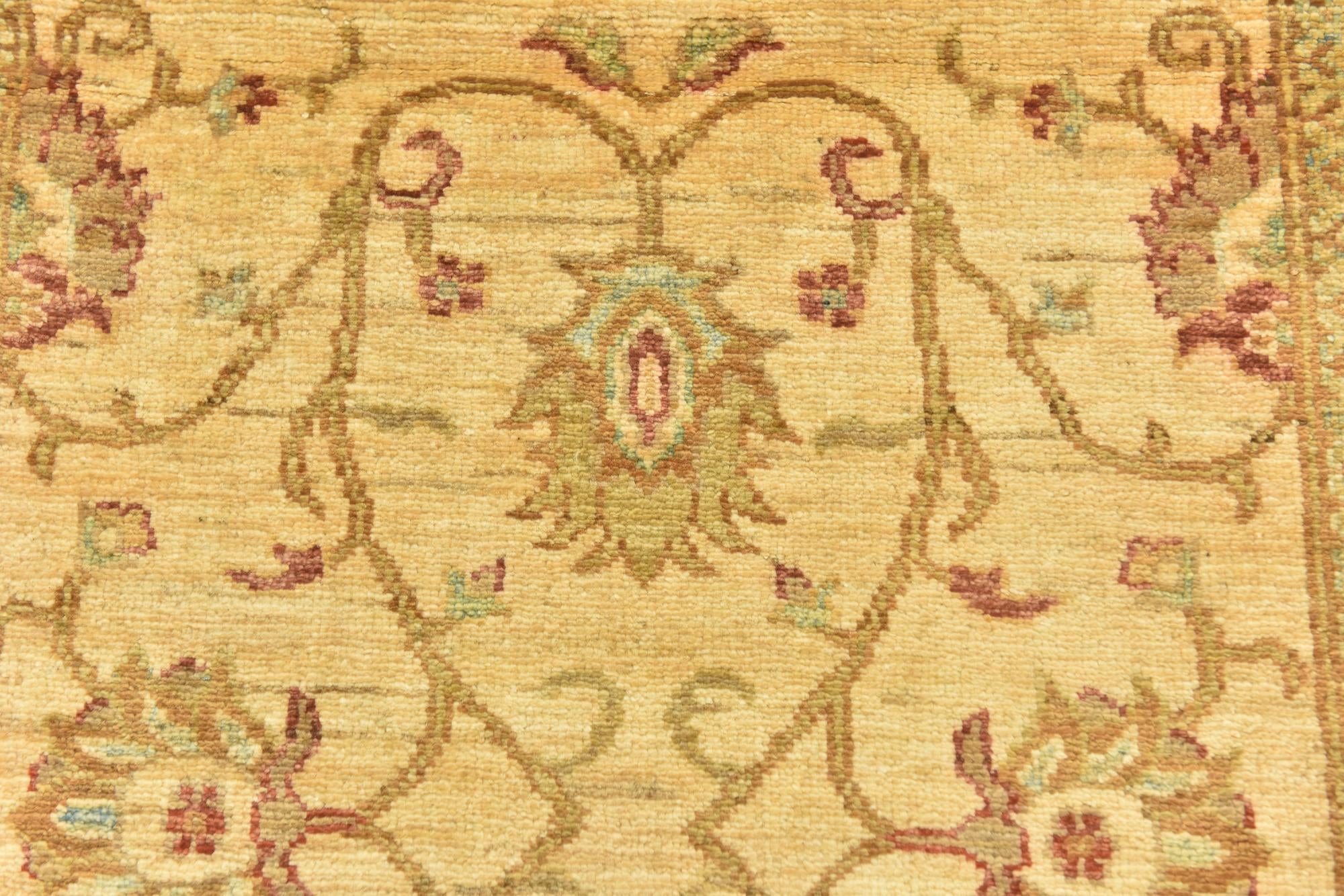 3' x 9' 5 Hand Knotted Peshawar Ziegler Runner Rug