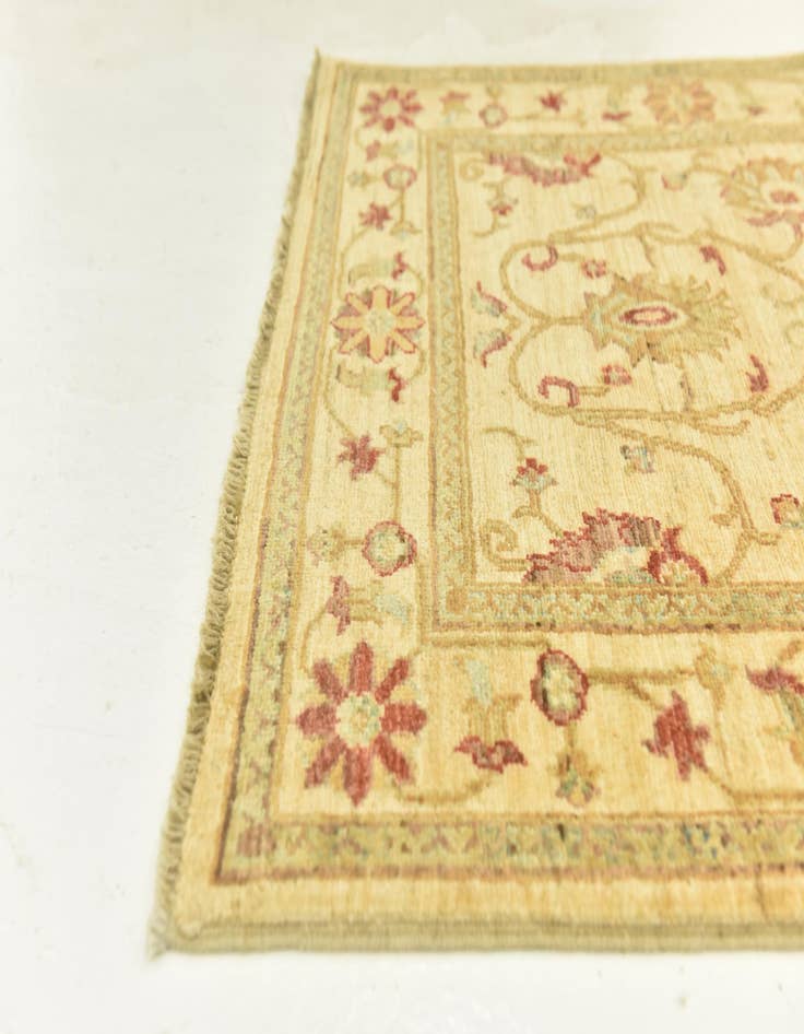 Detail image of 3' x 9' 5  Hand Knotted Peshawar Ziegler Runner Rug