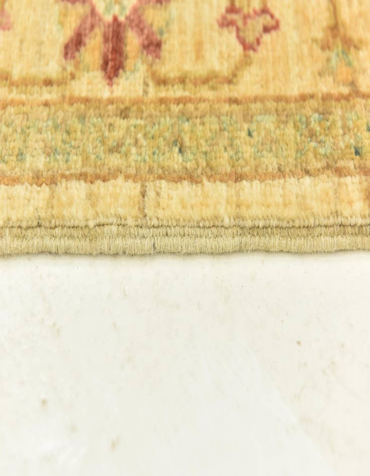 Detail image of 3' x 9' 5  Hand Knotted Peshawar Ziegler Runner Rug