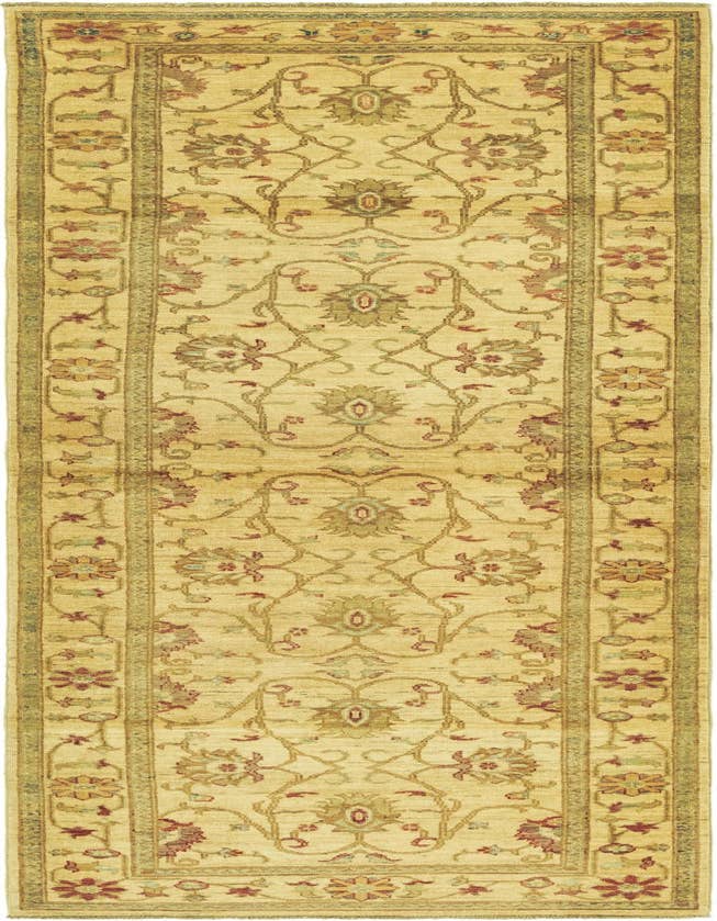 Detail image of 3' x 9' 5 Hand Knotted Peshawar Ziegler Runner Rug